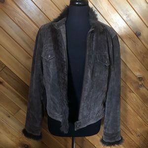 Coldwater Creek Genuine Leather Jacket |Medium | EUC